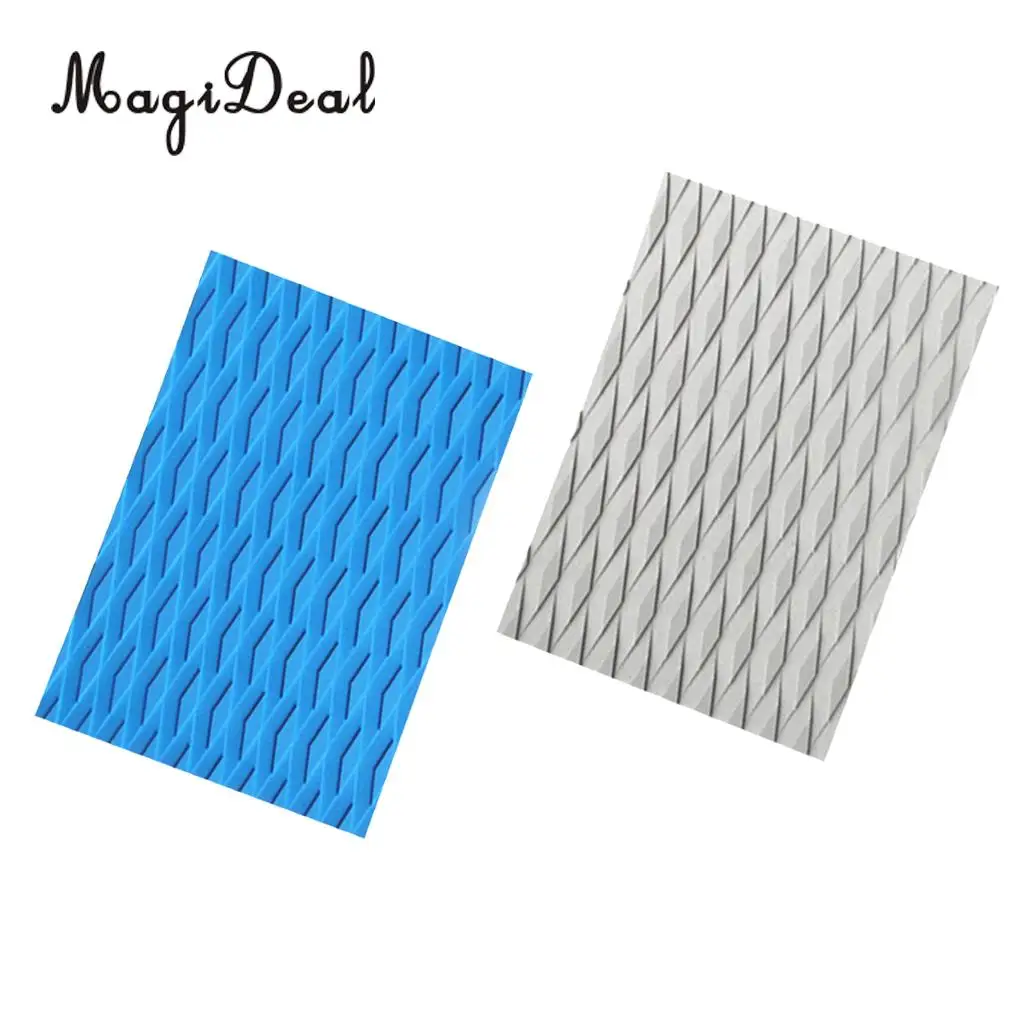 Lightweight Anti-slip Surfboard Skimboard Kiteboard Stand Up Paddleboard Traction Pad Tail Pad Deck Grip Mat Sheet Trimmable DIY