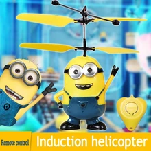 HOT toy Best Price The Most Funny Toy Remote Control RC Despicable Me Minion Helicopter Kids Toy Despicable Me Christmas gift