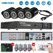 OWSOO 8CH система видеонаблюдения AHD 8CH CCTV DVR 4 шт. 720 P инфракрасная камера системы безопасности 1500TVL кабель для камеры CCTV система+ 1 ТБ Seagate HDD
