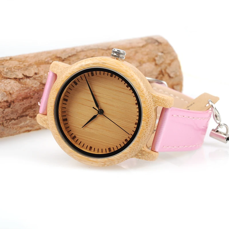 wooden bobo bird watches lady fashion bamboo watch (8)
