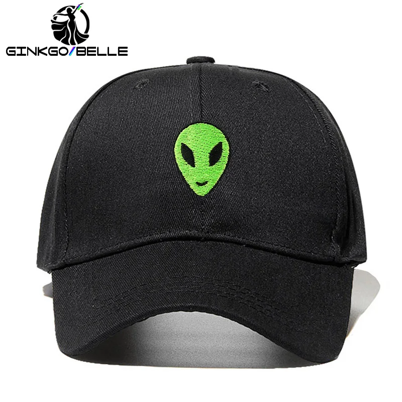 

Alien Head Embroidery Women Baseball Cap Cotton Dad Hat Summer Adjustable Snapback Cap Men Fashion Accessories