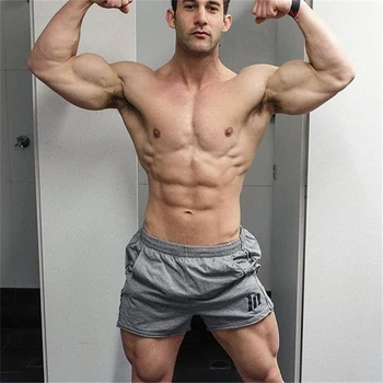 

OA New Men's Fitness Gyms Shorts Muscle Fit Running Cotton Camouflage Bodybuilding Short Workout Fashion Casual Breathable