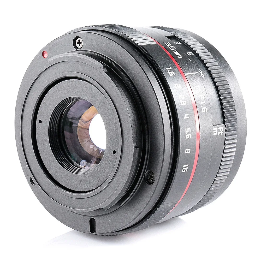 35 мм f/1,6 ручной объектив с фиксированным фокусом APS-C F1.6 DSLR объектив камеры для sony E крепление для Canon NIKON sony PENTAX lumix samsung