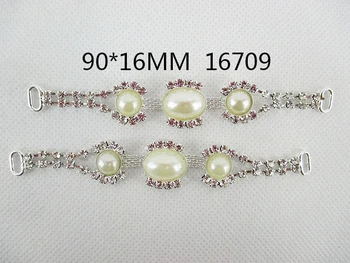 

25Y16709 kerryribbon diy 90*16mm with pearl for diy decoration accessories