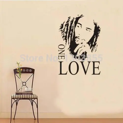 

Details about Famous BOB MARLEY ONE LOVE Quote ART GRAPHIC WALL STICKER DECAL Room DECOR XH adesivo de parede asd