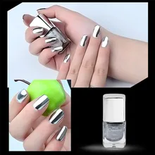 Misscheering1PC 7 мл модный сексуальный металлический зеркальный лак для ногтей Высокое качество Серебряный Лайк для дизайна ногтей Pretty