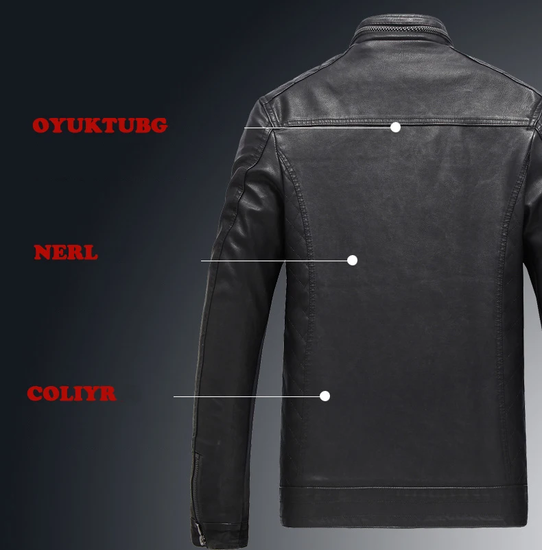 black leather jacket mens Plus Size 5XL 6XL Brand Motorcycle Leather Jackets Men Autumn & Winter Men Leather Clothing Jackets Male Business Casual Coats mens leather bomber jacket