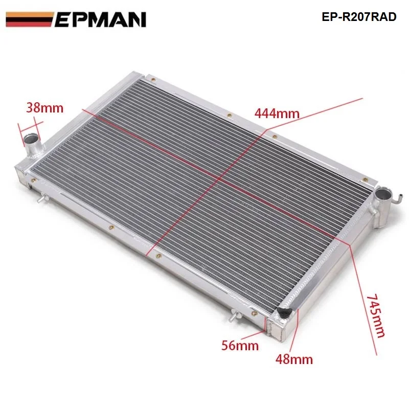 Производительность радиатора ручной алюминиевый 42 мм2 ряд для 92-00 SUBARU IMPREZA WRX/Sti GC8 EP-R207RAD