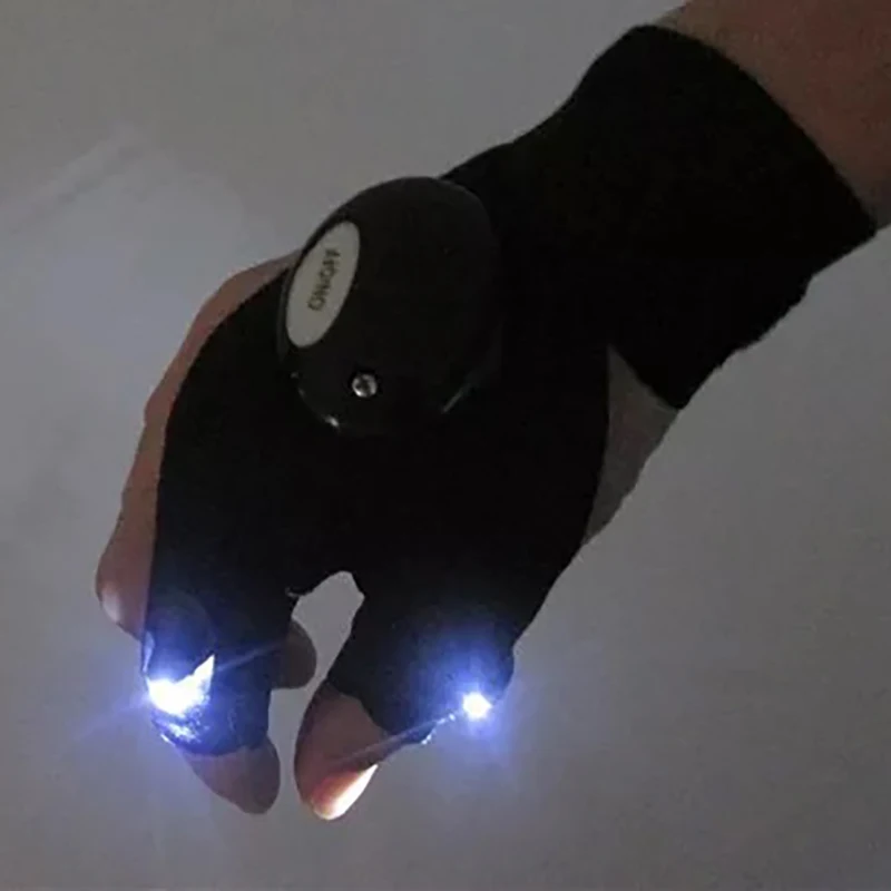 

1 Piece Left Hand Fishing Lighting Waterproof Glove Safety Torch High Bright LED Night Light Gloves Camping Cycling Flashlight
