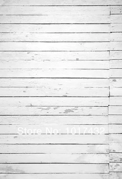 

{Custom size} photo studio newborn photography backdrop background printed with white wood plank D-537