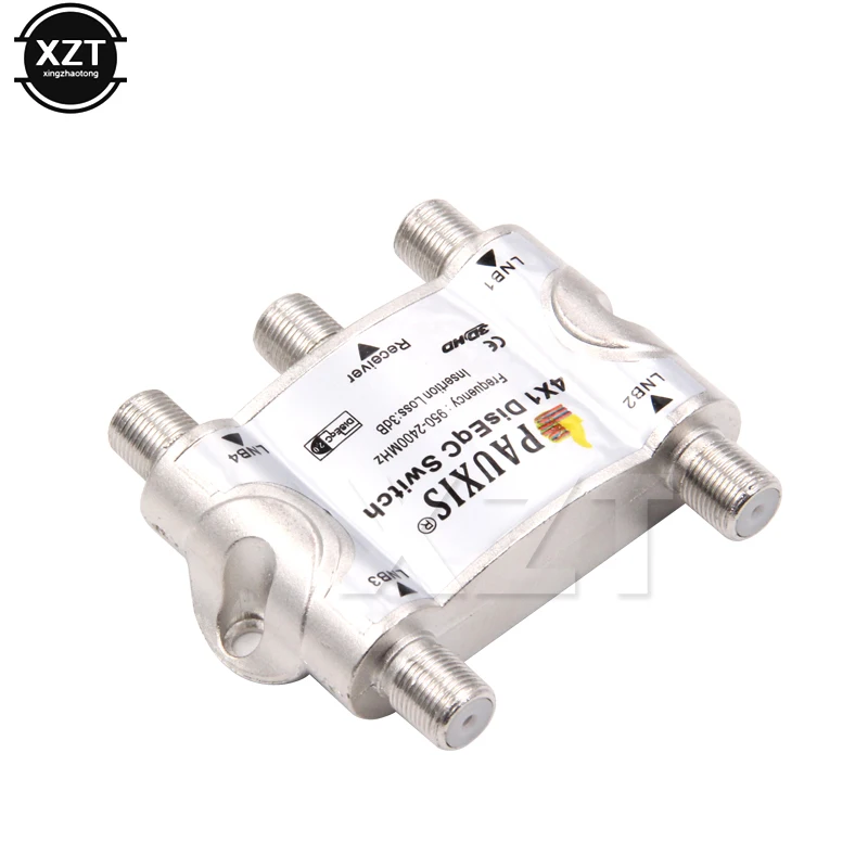 

1pcs new Original 4*1 2.0 TV tuner FTA multi-satellite receiver diseqc 4x1 satellite switch convenient