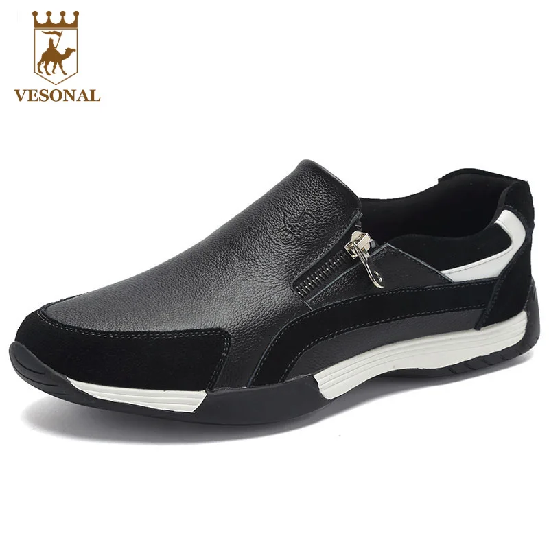 

VESONAL Footwear Brand Men Shoes Casual Male Moccasins Driving For Ons Popular Quality Walking Soft Genuine Leather Loafers Man