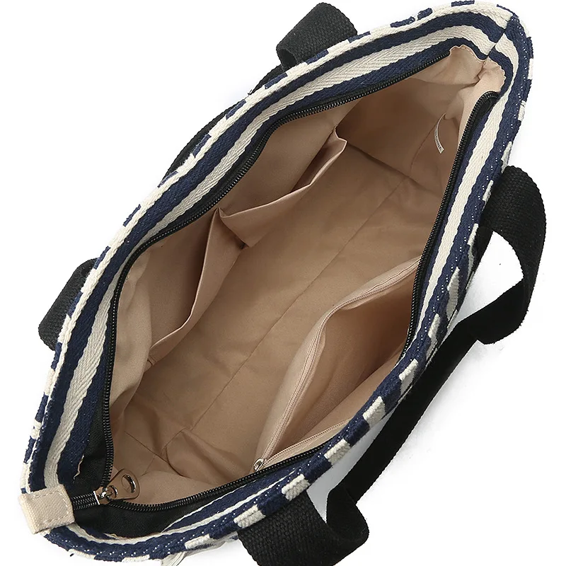 2019 عارضة النساء أعلى-حقائب بيد مخطط كبيرة قدرة حمل قماش حقيبة كتف حقيبة تسوق حقائب الشاطئ عارضة حمل الأنثوية 2019 عارضة النساء أعلى-حقائب بيد مخطط كبيرة قدرة حمل قماش حقيبة كتف حقيبة تسوق حقائب الشاطئ عارضة حمل الأنثوية