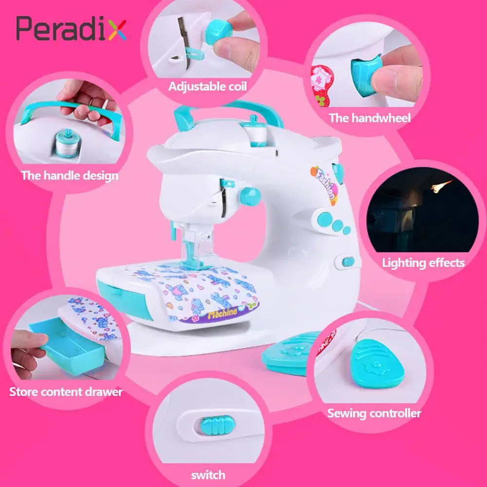 

Simulation Sewing Machine Sewing Machine Toy Furniture Pretend Toy Sewing Machine Plastic Intelligence Hand on Activities