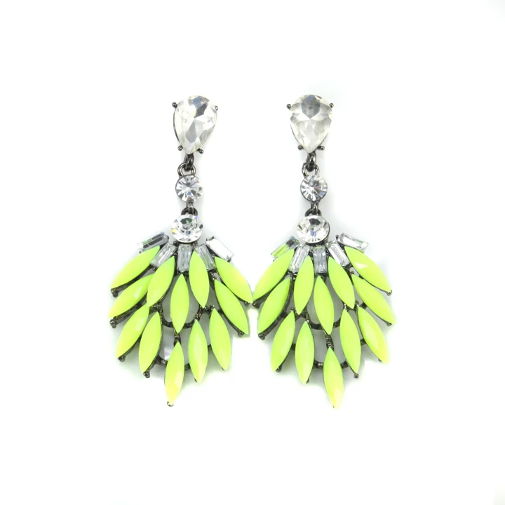 2017 New Fashion Neon Green Resin Stone Drop Earrings Vintage 2017 New Fashion Neon Green Resin Stone Drop Earrings Vintage Jewelry For Women Free Shipping In From Accessories On Aliexpress