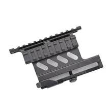 Быстрый Отсоединяемый автомат АК рельсовый прицел Крепление планка пикаттини боковой рельс для АКС через CNC боковой рельс замок прицела база