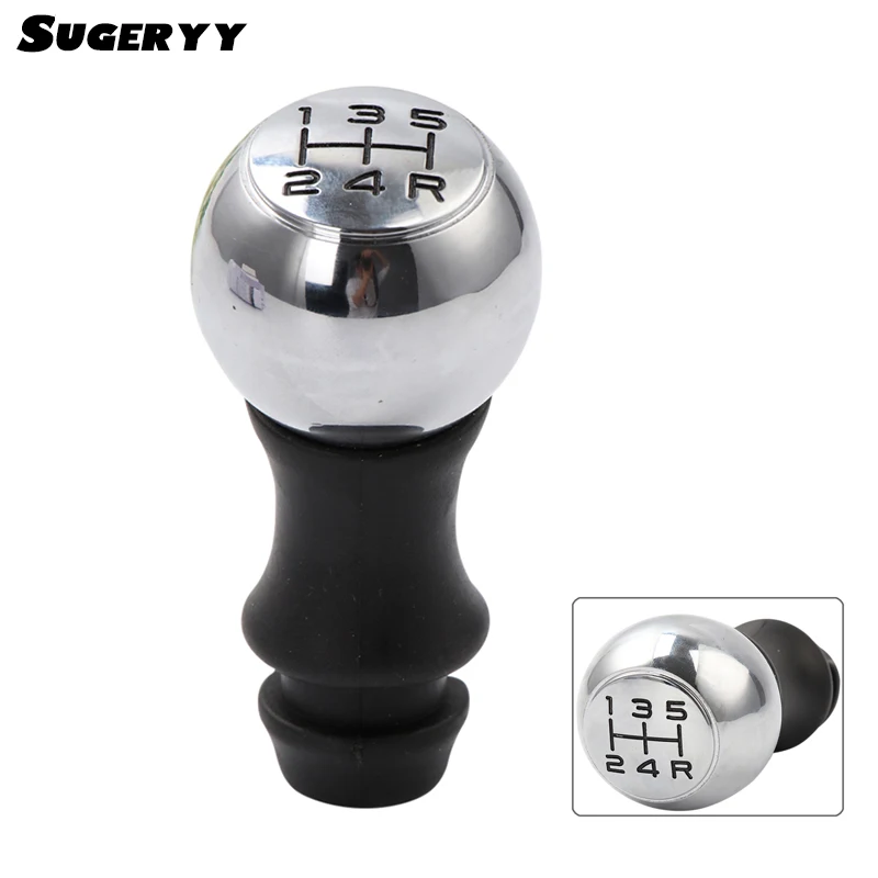 

SUGERYY New 5 Speed MT Gear Stick Knob Aluminum Alloy Sports Lever HandBall For Peugeot 106 206 207 307 308 406 408 Shift Knob