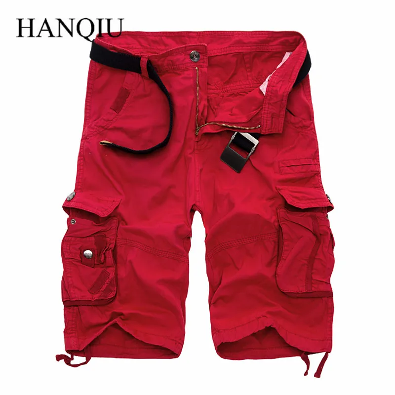 Mens Military Cargo Shorts 2017 Brand New Army Camouflage Shorts Men Cotton Loose Work Casual Short