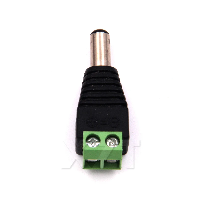 

10pcs Coax Bnc DC Male Connector plug adapter Coax Av BNC UTP for CCTV camera Video Balun Security System Surveillance Connector