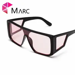 MARC New Для женщин модные солнцезащитные очки Квадратные градиентные линзы Винтаж большие очки Gafas sol de коричневый Óculos Мода 1