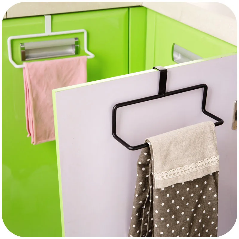 VOGVIGO Kitchen Single Rod Wipe Rack Nail free Towel Bar Bathroom