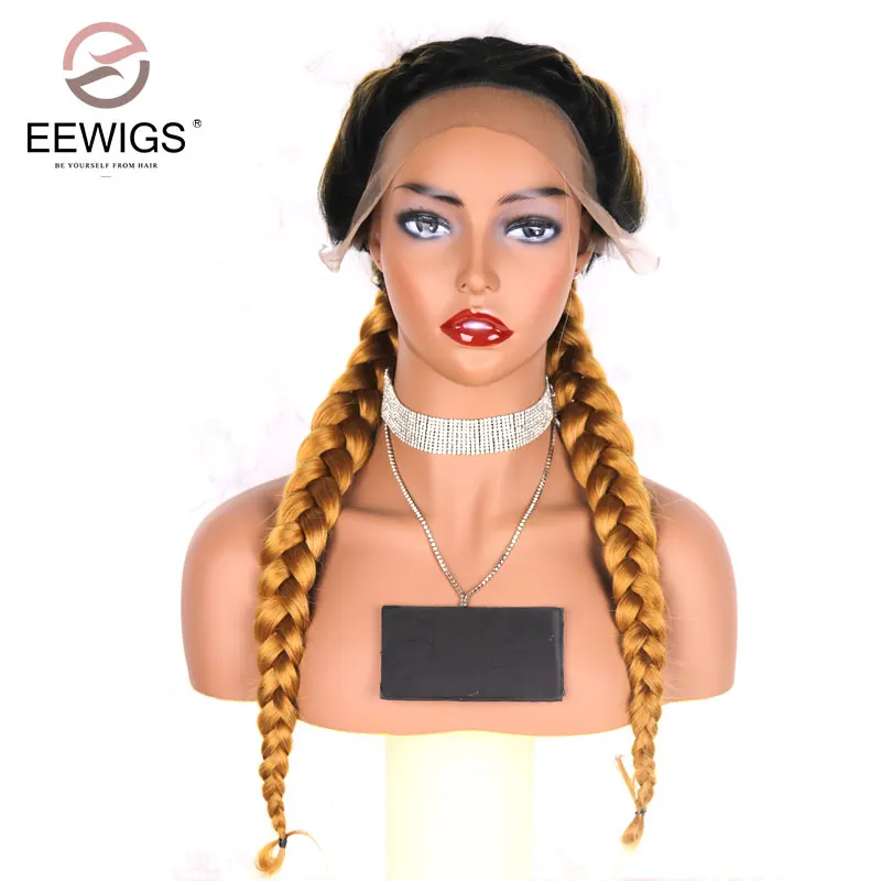 Buy EEWIGS Double Braids Long Hair Dark Roots Ombre
