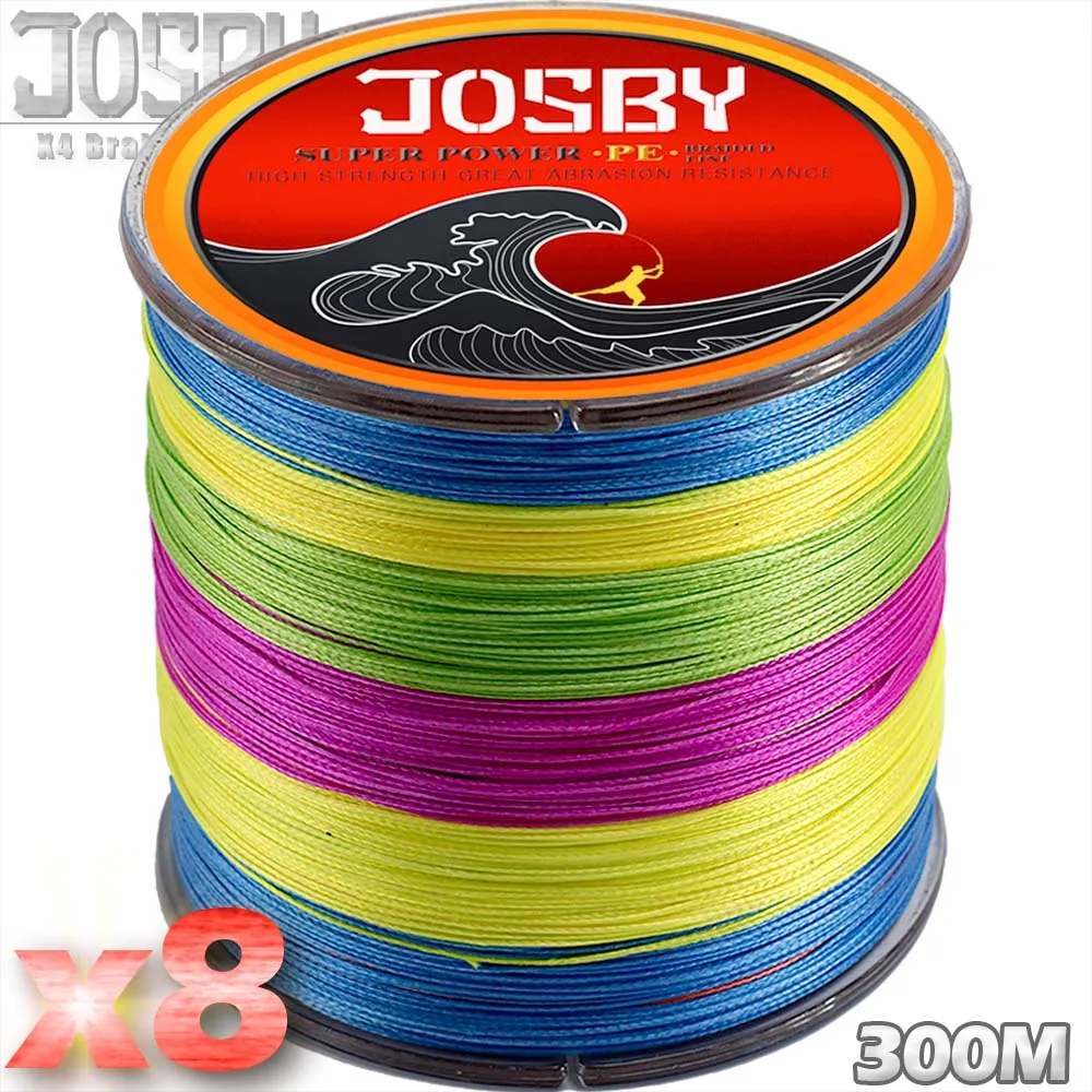 JOSBY 300M 8X FISHING Brand Super Strong Japan Multifilament PE braided