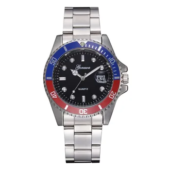 

Women Men Quartz Watch Casual Sports Style Stainless Steel Band Strap Wristwatch Decoration With Calendar