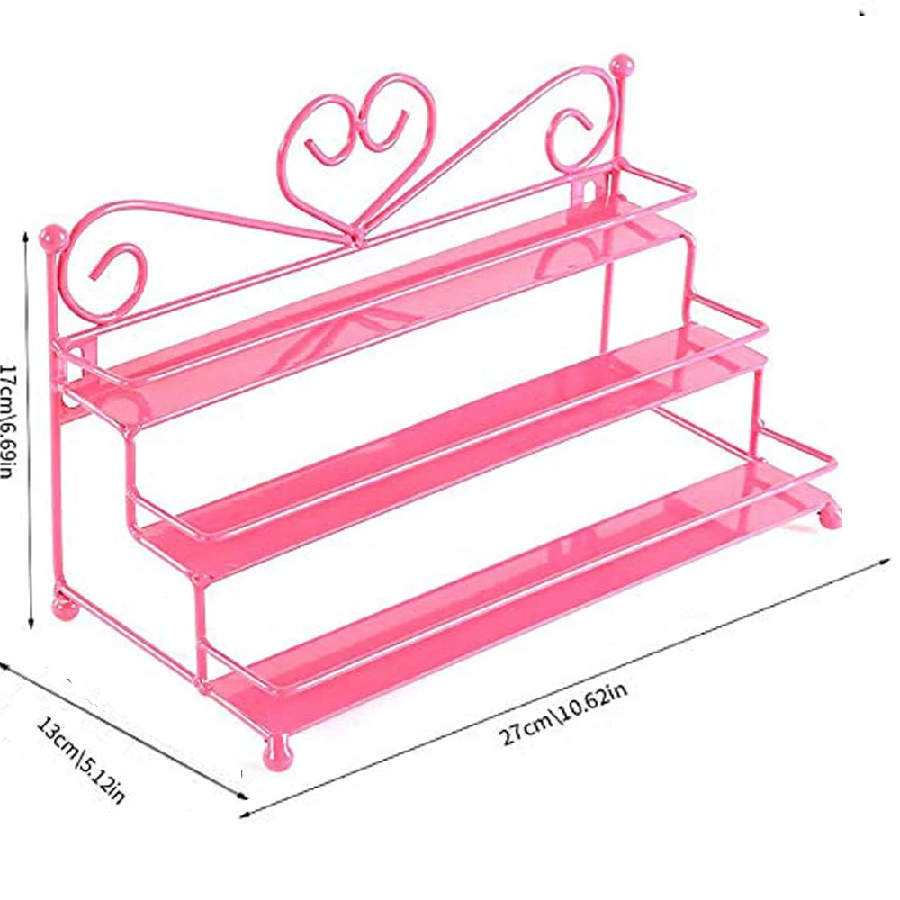 SZanbana IronArt 3 Слои лаки для ногтей держатель губная помада стеллаж хранения стойку духи-крем подводка глаз расчёски волос косметическ