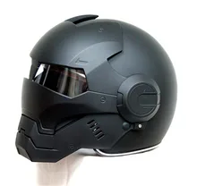 MASEI 610 IRONMAN motorcycle helmet Casque Moto half helmet Personality open face helmet Trend Cycle Race