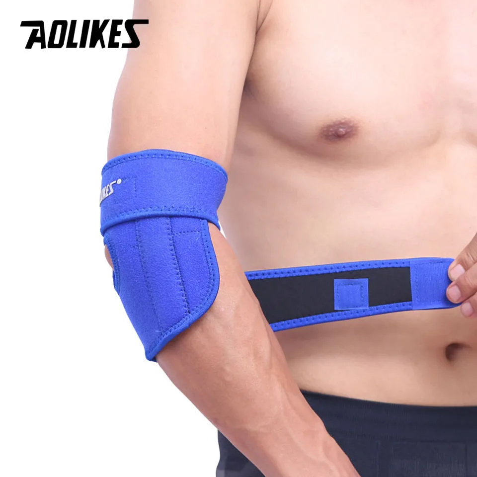 Aolikes 1 قطع تعديل الكوع وسادات مع الربيع دعم codera حامي الرياضة السلامة لل ciclismo رياضة التنس
