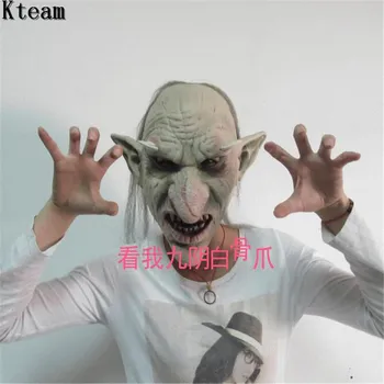 

Hot Sale Men Latex Mask Goblins Big Nose Horror Mask Creepy Costume Party Cosplay Props Scary Mask Halloween Terror Funny Mask