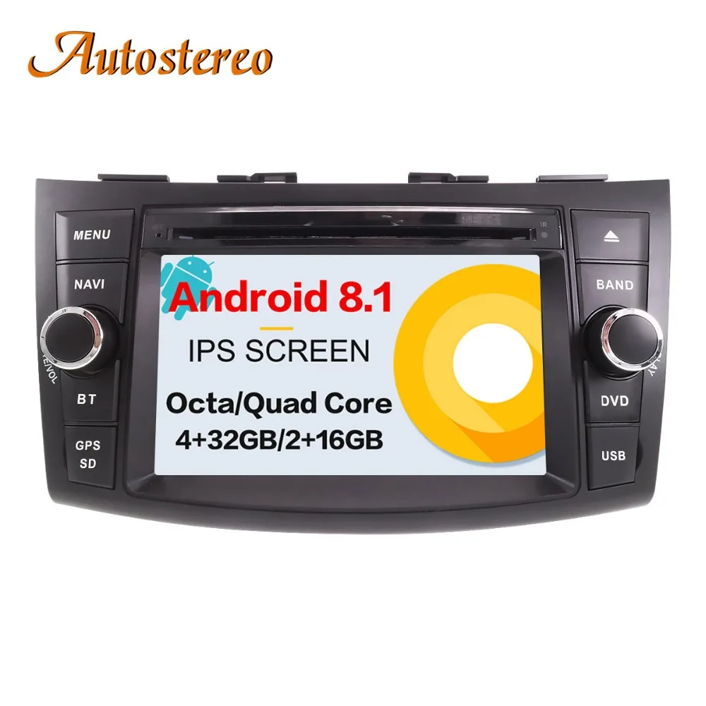 

Android 8.1 Car DVD Player For SUZUKI SWIFT 2011-2016 GPS Navigation Satnav car 2 din radio stereo head unit tape recorder IPS
