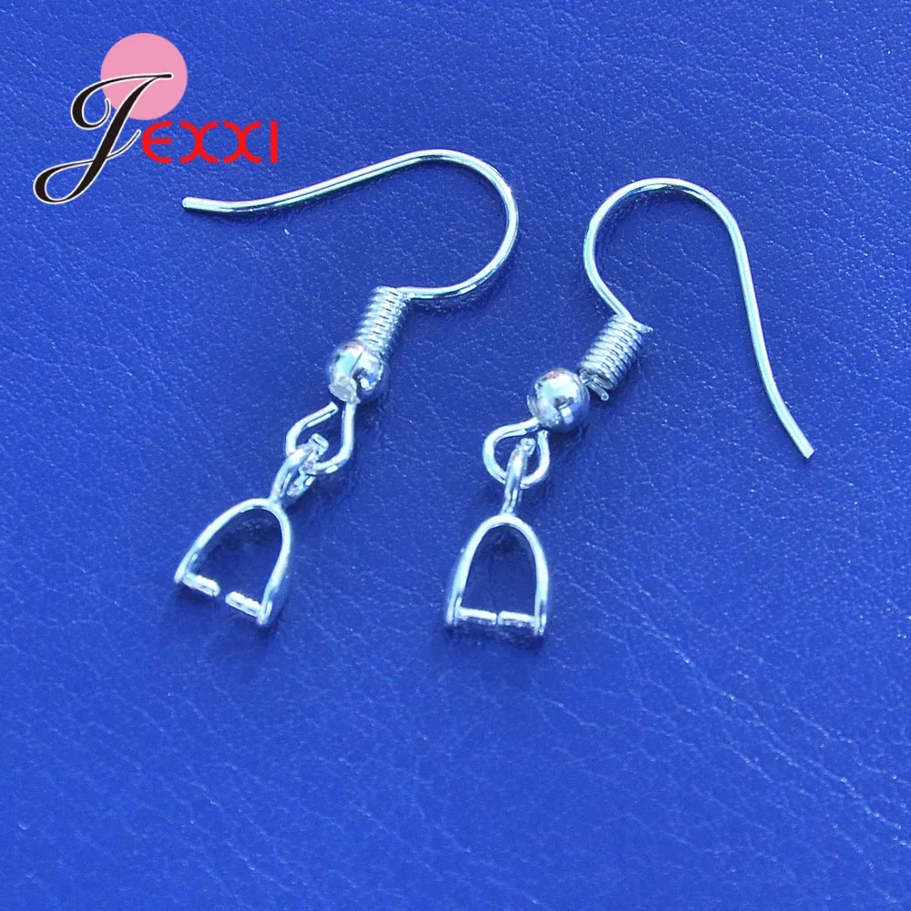 Wholesale 50PCS/lot 925 Sterling Silver Handmade Earring Findings