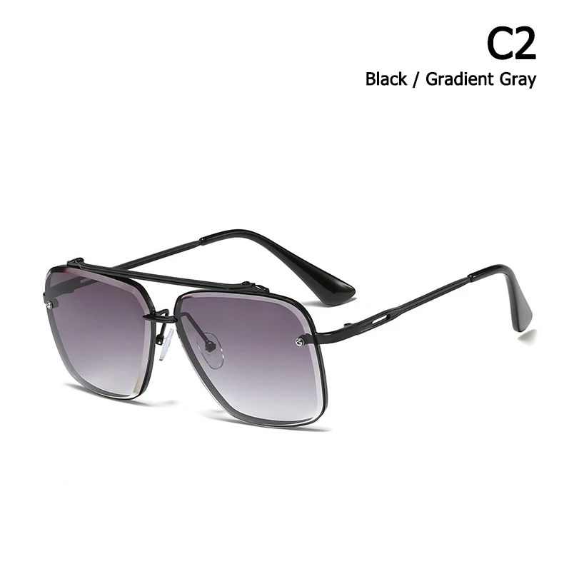C2 Black Gray JackJad модные классические Mach Six стильные градиентные солнцезащитные очки крутые Мужские Винтажные брендовые дизайнерские солнечные очки Oculos De Sol 95527 - Цвет линз: C2 Black Gray