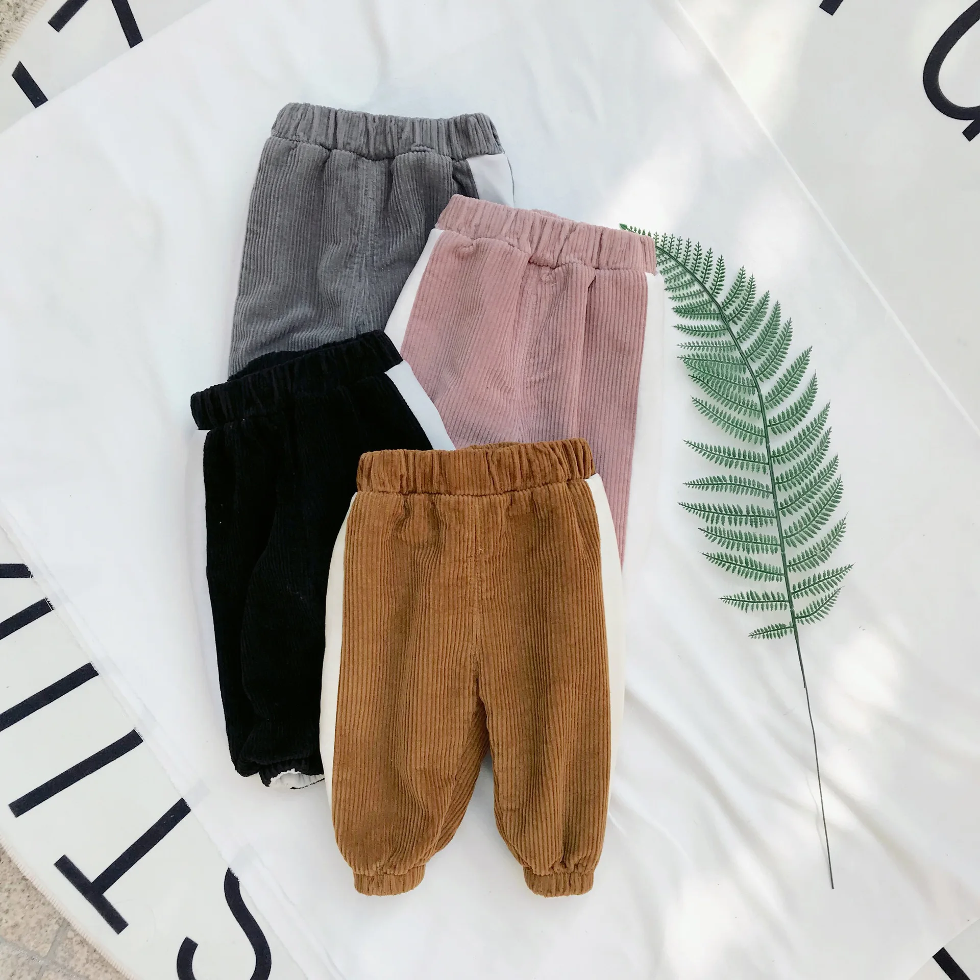 Children Pants Toddler Corduroy Trousers Baby Boys Girls Sport Pants