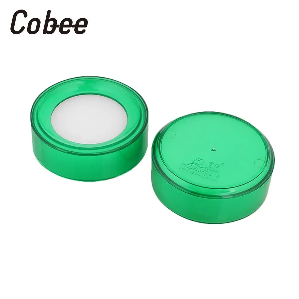 

Cute Finger Wet Sponge Stationery Round Case Finger Dampener Desk Creative Finger Sponge Damper Money