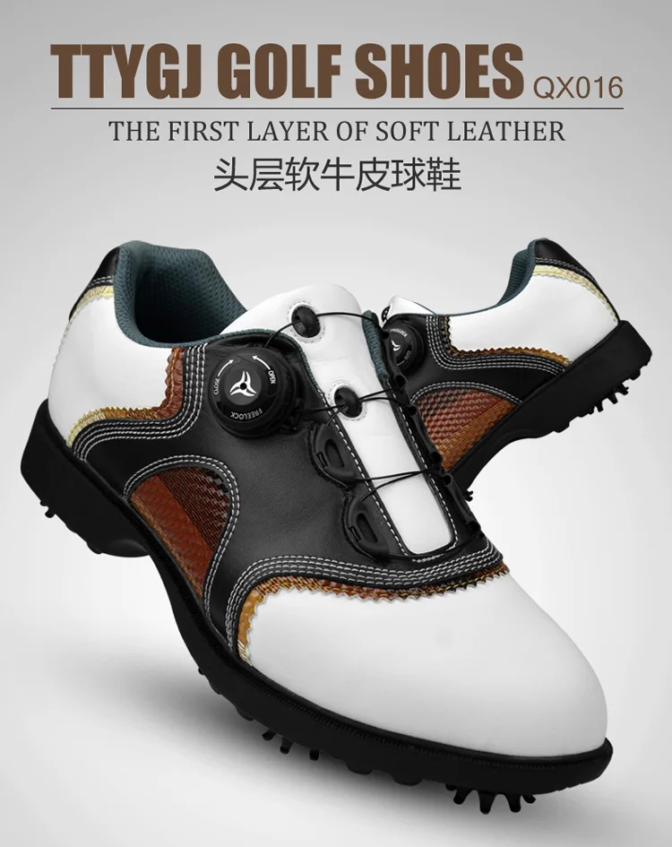 Распродажа Tenis Masculino Adulto Golf Grips Pgm лакированные ботинки для гольфа мужские шнурки отправка деятельности ногтей автоматические вращающиеся шипы