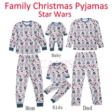 

CANIS Xmas Christmas Family Matching Star Wars PJS Pyjamas Pj's Xmas Sleepwear Nightwear Adult Baby Boy Girl Romper Clothes Set