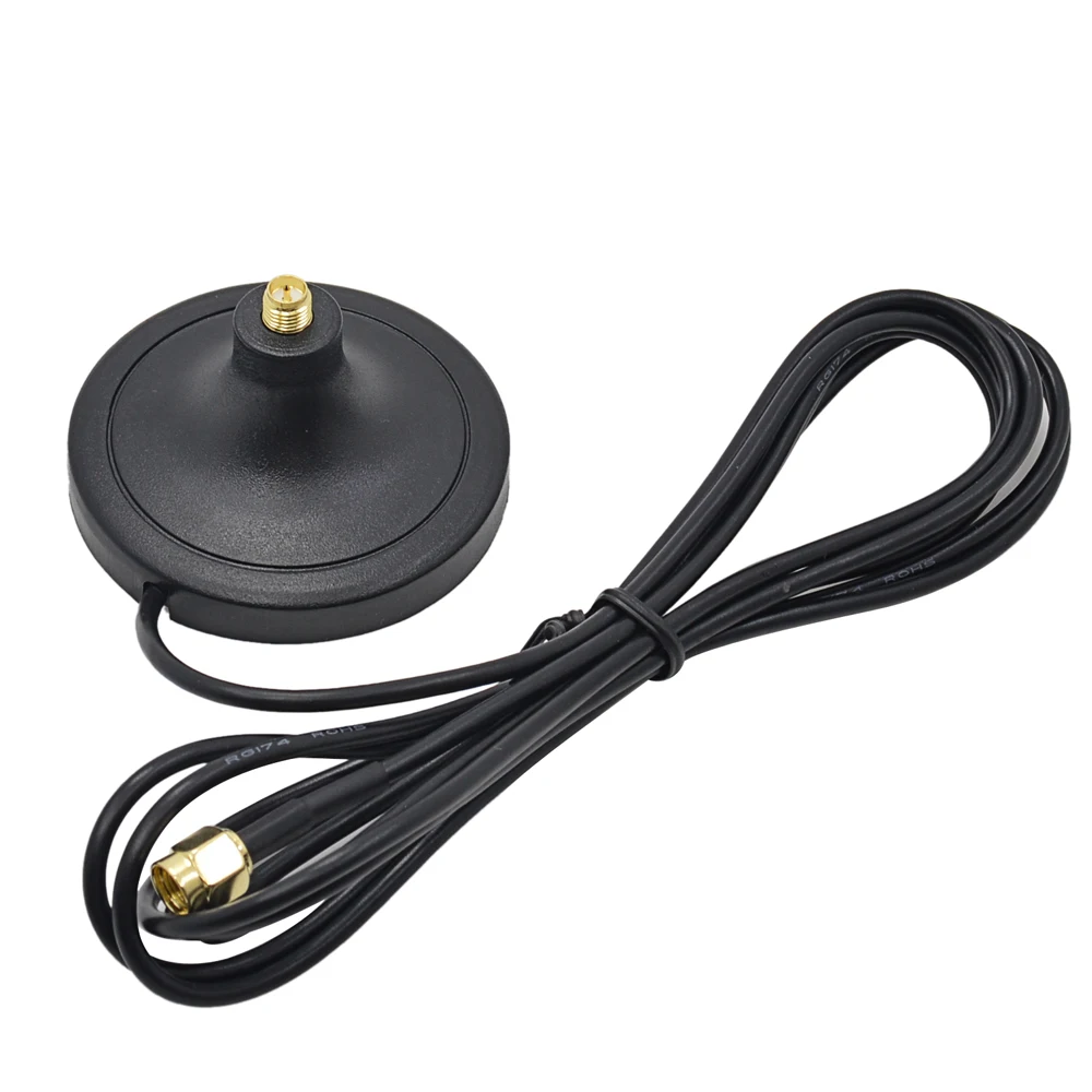 Promotion ! 2M RP-SMA Male to Female M/F Magnetic Extension Cable Extender Base for USB WiFi Adapter Wireless Router Antenna |