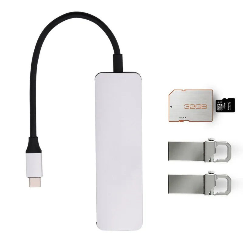 5 в 1 usb хаб 3 * USB3.0 + SD/TF карта порта адаптер высокоскоростной разветвитель