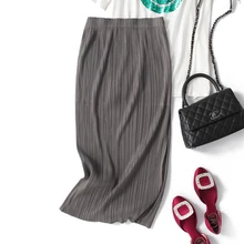 Miyake модная однотонная саржевая юбка с поясом