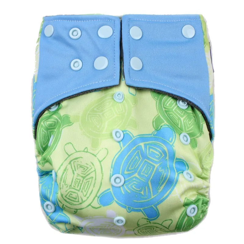 Baby Diapers Double Guest Charcoal Bamboo Night Sleepy Two Pockets Diaper Reusable Cloth Diapers