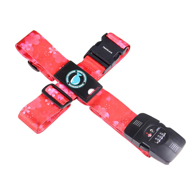 TSA 3-Digit Password Lock Adjustable Luggage Strap Travel Suitcase Band Belt Baggage Strap Fit for 20-32'' Suitcase TSA 3-Digit Password Lock Adjustable Luggage Strap Travel Suitcase Band Belt Baggage Strap Fit for 20-32'' Suitcase