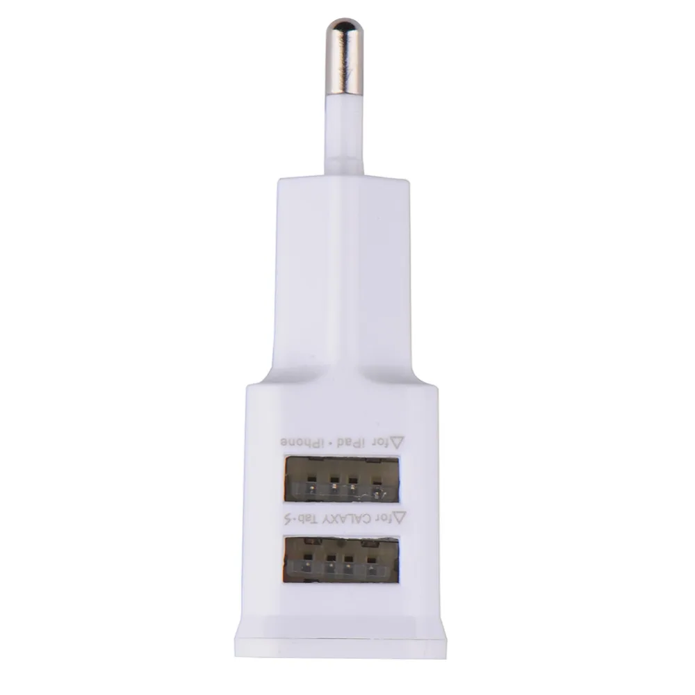 EU Plug Dual Double USB port mobile phone charger Wall AC Power Charger Home Travel usb For iphone ipad ipod for Samsung|usb charger|mobile