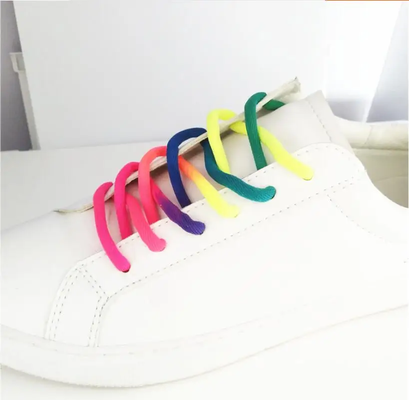 150cm/59'' Rainbow Shoelaces Round Laces All Sneaker Fashion Casual