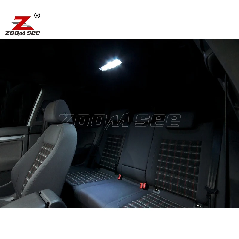 17 шт. X canbus для VW Volkswagen GTI Кролик Golf 5 MK5 MK V Светодиодный светильник внутренняя подсветка+ парковка город свет комплект посылка(2006-2009