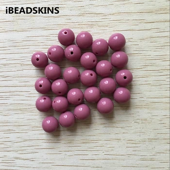 

(choose size) 10mm/12mm/14mm/16mm PaleVioletRed color Chunky Acrylic Solid Beads for Necklace making