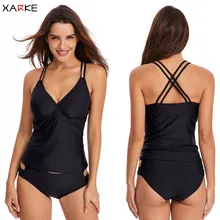 XARKE женский купальный костюм, танкини, купальные костюмы, женская одежда для плавания, ремень, женский купальный костюм из двух частей, сексуальный купальный костюм для женщин