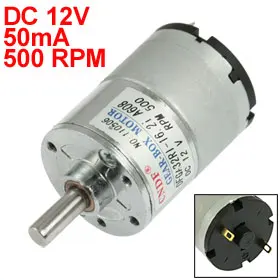 

Uxcell(R) Hot Sale 1Pcs DC 12V 50mA 500RPM 0.3Kg-cm High Torque Permanent Magnetic DC Gear Motor